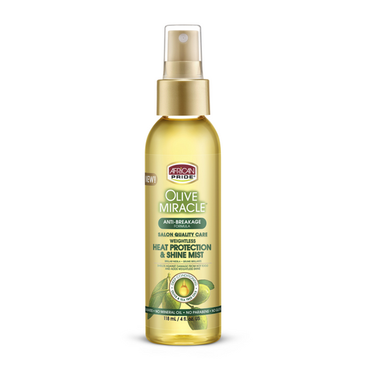 Olive Miracle Heat Protectant & Shine Mist, 4 Fl Oz